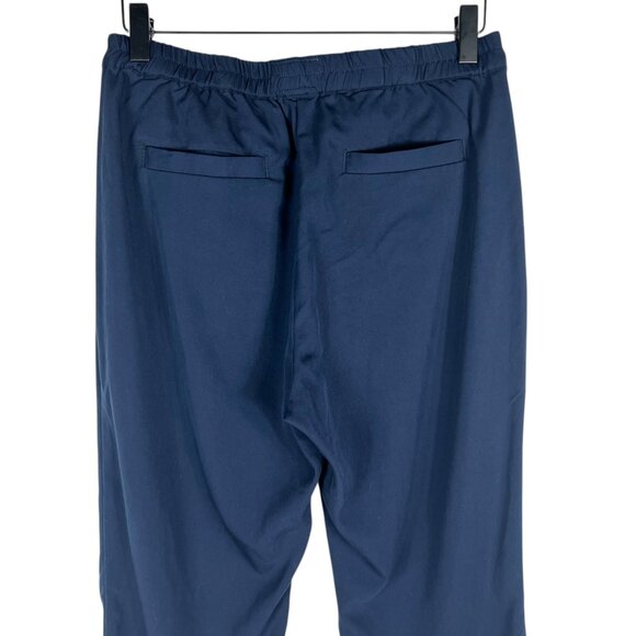 Marine Layer Re-Spun Women's Allison Dolphin Hem Cropped Pants in Navy Size S - Picture 8 of 11